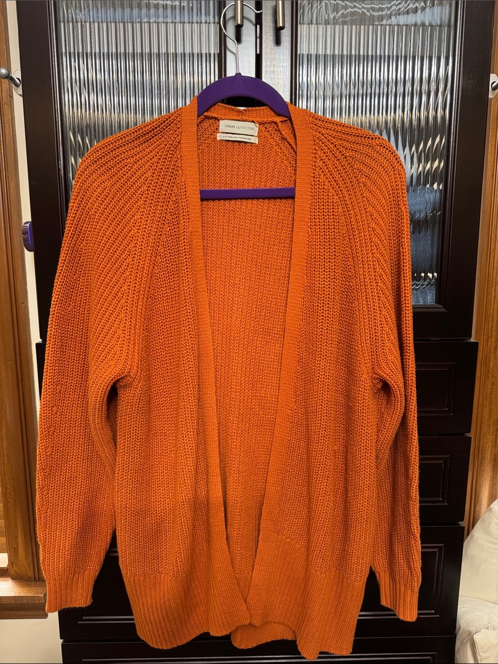 Urban Outfitters Open-Front Cardigan - Orange